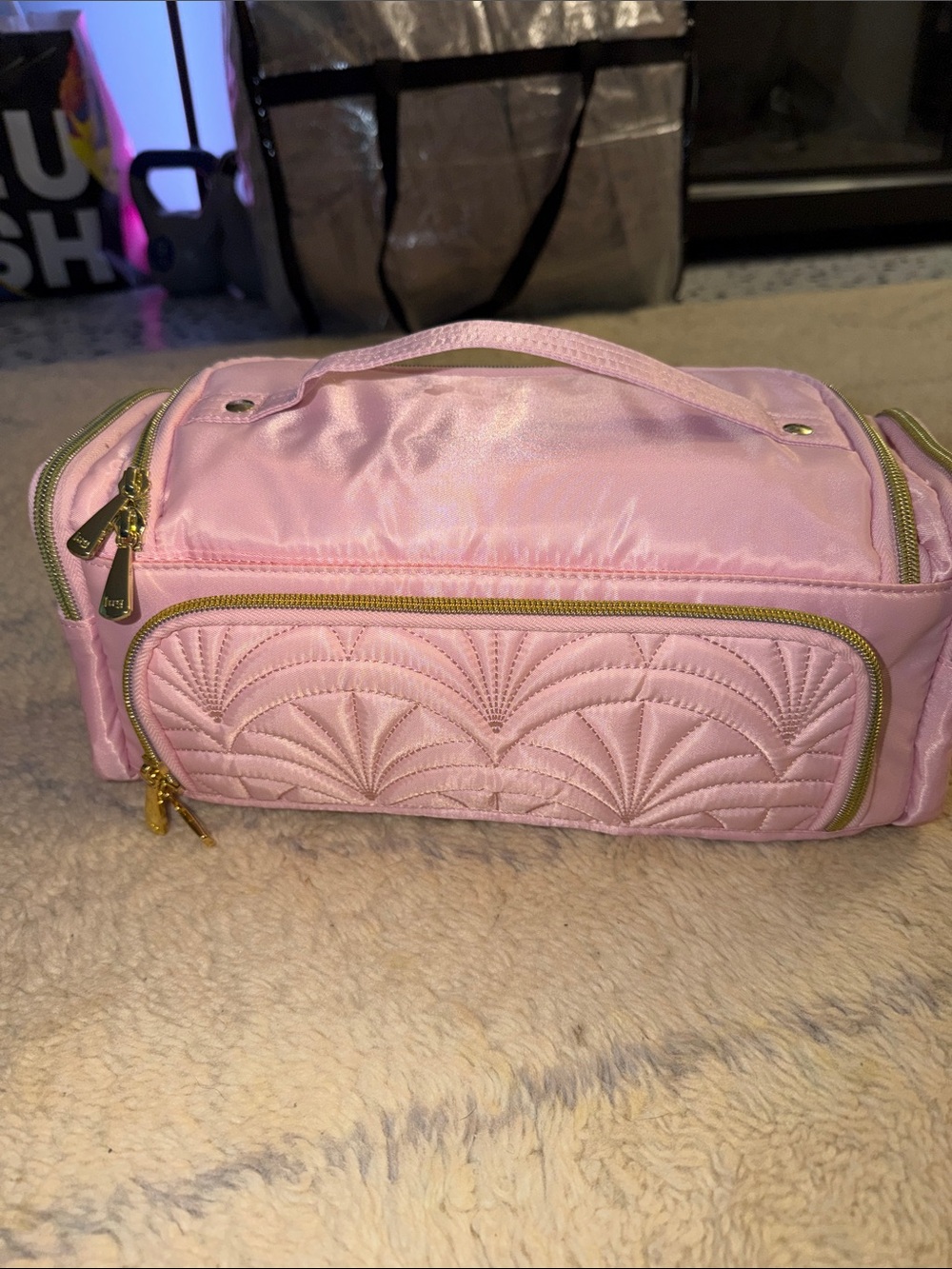 Lug Wicked Bubble Pink Quilted Cosmetic Bag - Picture 7 of 7